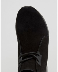 schwarze Wildleder Turnschuhe von Asos