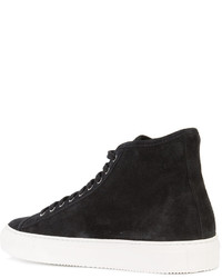 schwarze Wildleder Turnschuhe von Common Projects