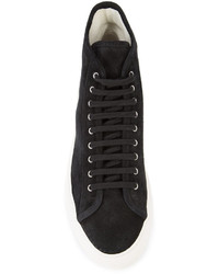 schwarze Wildleder Turnschuhe von Common Projects