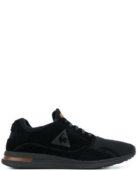 schwarze Wildleder Turnschuhe von Le Coq Sportif