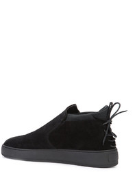 schwarze Wildleder Turnschuhe von Filling Pieces