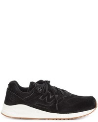 schwarze Wildleder Turnschuhe von New Balance