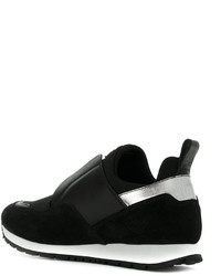 schwarze Wildleder Turnschuhe von Tod's