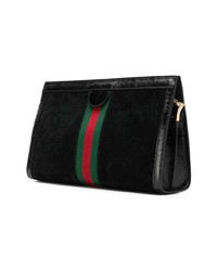 schwarze Wildleder Umhängetasche von Gucci