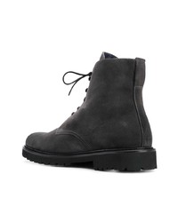 schwarze Wildlederarbeitsstiefel von Doucal's