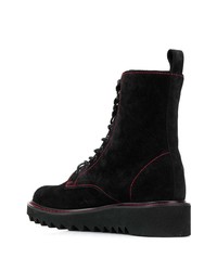 schwarze Wildlederarbeitsstiefel von Giuseppe Zanotti