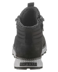 schwarze Wildlederarbeitsstiefel von Bugatti