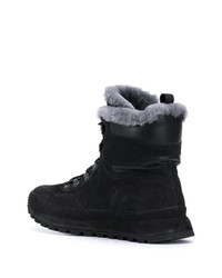 schwarze Wildlederarbeitsstiefel von Officine Creative