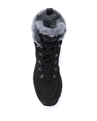 schwarze Wildlederarbeitsstiefel von Officine Creative