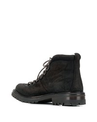 schwarze Wildlederarbeitsstiefel von Officine Creative