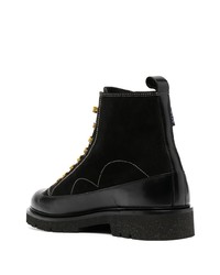 schwarze Wildlederarbeitsstiefel von PS Paul Smith