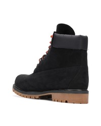 schwarze Wildlederarbeitsstiefel von Timberland