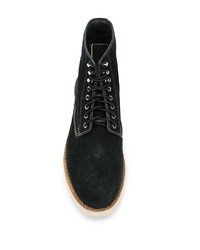 schwarze Wildlederfreizeitstiefel von VISVIM