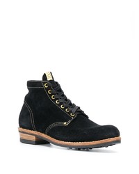 schwarze Wildlederfreizeitstiefel von VISVIM