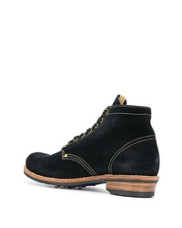 schwarze Wildlederfreizeitstiefel von VISVIM