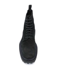 schwarze Wildlederfreizeitstiefel von Officine Creative