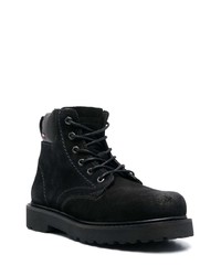 schwarze Wildlederfreizeitstiefel von Tommy Jeans