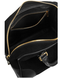 schwarze Wildlederhandtasche von Loewe