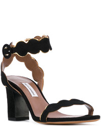 schwarze Wildledersandalen von Tabitha Simmons