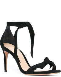 schwarze Wildledersandalen von Alexandre Birman