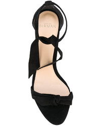 schwarze Wildledersandalen von Alexandre Birman