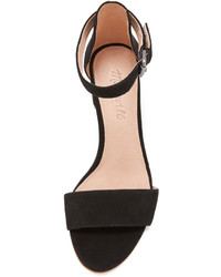 schwarze Wildledersandalen von Madewell