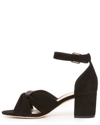 schwarze Wildledersandalen von Diane von Furstenberg