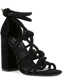 schwarze Wildledersandalen von Senso