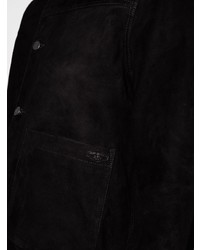 schwarze Shirtjacke aus Wildleder von Nudie Jeans