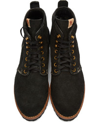 schwarze Wildlederstiefel von VISVIM