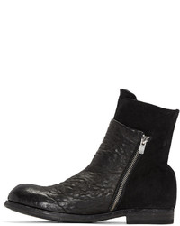 schwarze Wildlederstiefel von Officine Creative