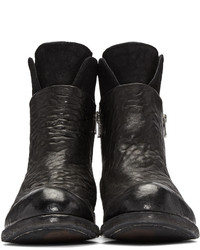 schwarze Wildlederstiefel von Officine Creative