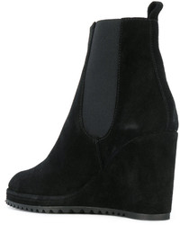 schwarze Wildlederstiefel von Castaner