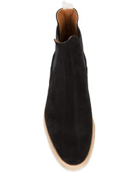 schwarze Wildlederstiefel von Common Projects