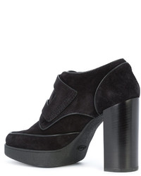 schwarze Wildlederstiefel von Tod's