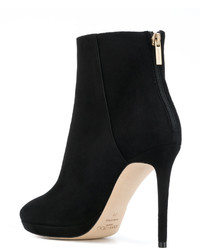 schwarze Wildlederstiefel von Jimmy Choo