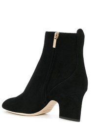 schwarze Wildlederstiefel von Jimmy Choo