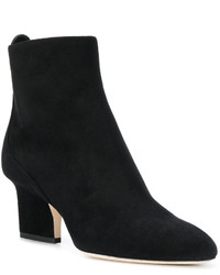 schwarze Wildlederstiefel von Jimmy Choo