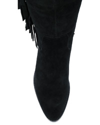 schwarze Wildlederstiefel von Ash