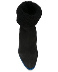 schwarze Wildlederstiefel von Mini Market