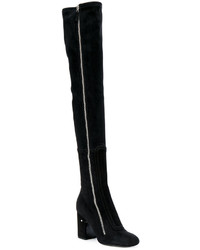 schwarze Wildlederstiefel von Laurence Dacade