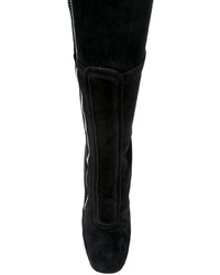 schwarze Wildlederstiefel von Laurence Dacade