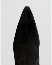 schwarze Wildlederstiefel von Jeffery West