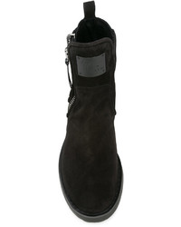 schwarze Wildlederstiefel von Giuseppe Zanotti Design