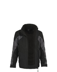 schwarze Windjacke von Bergson