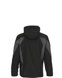 schwarze Windjacke von Bergson