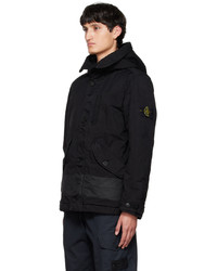 schwarze Windjacke von Stone Island