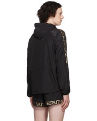 schwarze Windjacke von Versace Underwear