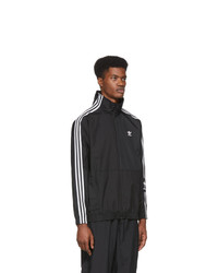 schwarze Windjacke von adidas Originals