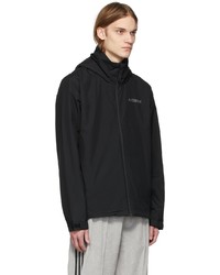 schwarze Windjacke von adidas Originals